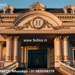 Luxury Hotel Elevation with Decorative Facade No-10667