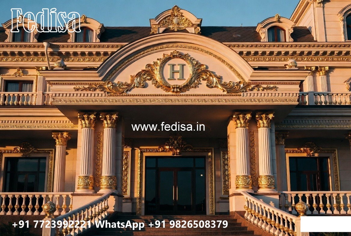 Luxury Hotel Elevation with Decorative Facade No-10667