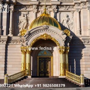 Luxury Hotel Elevation Ideas with Glass Finish No-10693
