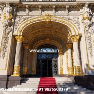 Luxury Hotel Elevation with Artistic Elements No-10704