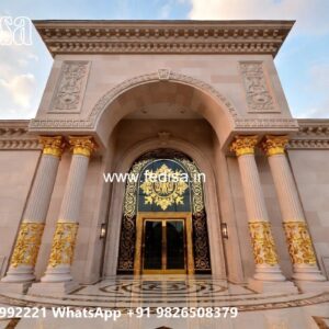 Luxury Hotel Exterior Design with Elegant Panels No-10724