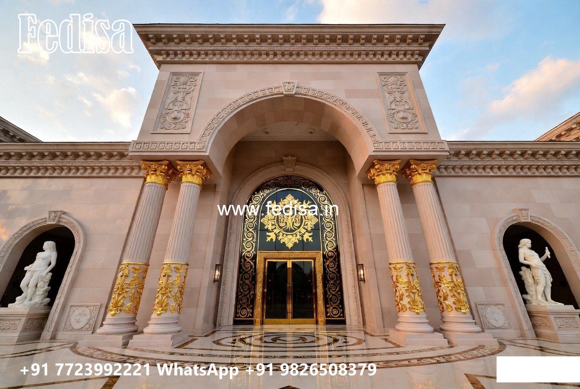 Luxury Hotel Exterior Design with Elegant Panels No-10724
