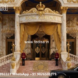 Modern Luxury Resort Front Elevation Design No-10772