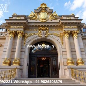 Modern Luxury Hotel Exterior with Elegant Lines No-10783