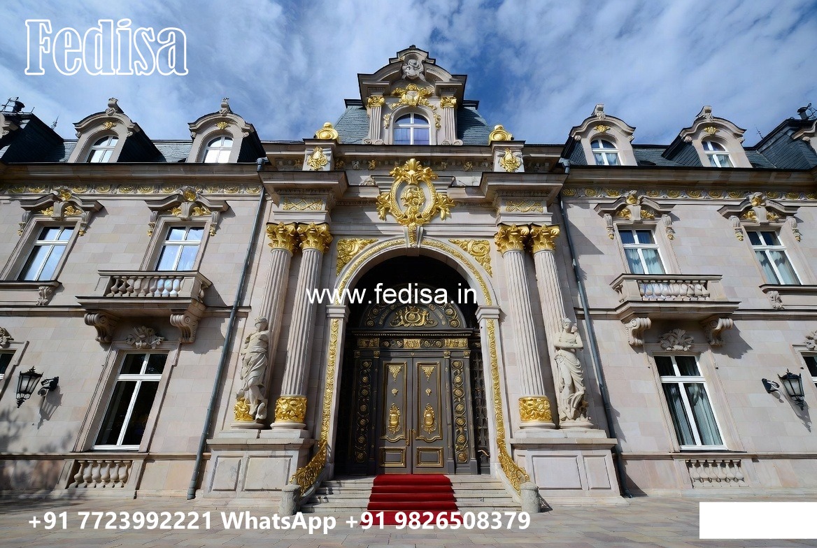 Hotel Entrance Gate Design with Brass and Glass Finish No-10810