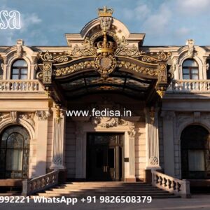Luxury Hotel Gate Design with Artistic Detailing No-10831