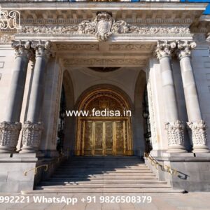 Hotel Front Entrance Design with Luxury Gate Style No-10850