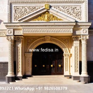 Hotel Entrance Gate Design with Artistic Patterns No-10854