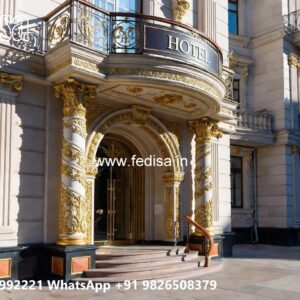 Hotel Entrance Gate Design with Minimalist Architecture No-10859