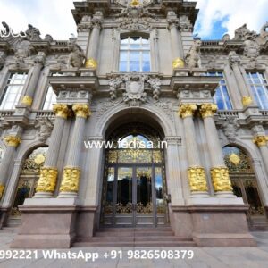 Grand Hotel Entrance Design with Elegant Gates No-10863