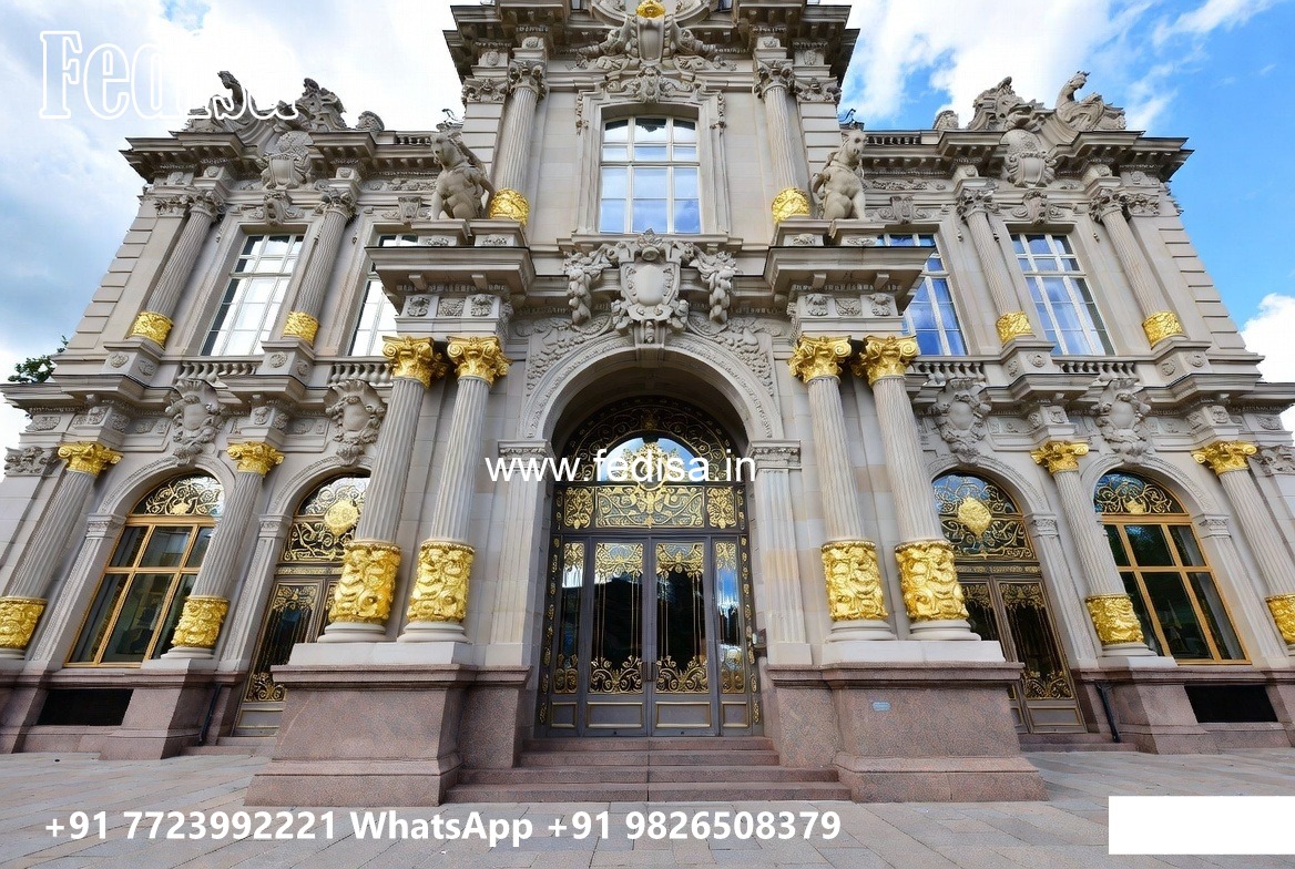 Grand Hotel Entrance Design with Elegant Gates No-10863