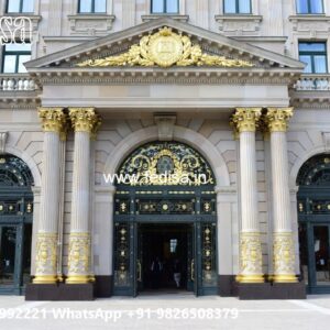 Modern Hotel Entrance Gate Design with Luxury Appeal No-10879