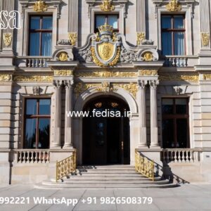 Hotel Entrance Gate Design with Elegant Landscaping No-10882