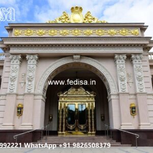 Modern Luxury Hotel Exterior Gate Design No-10883