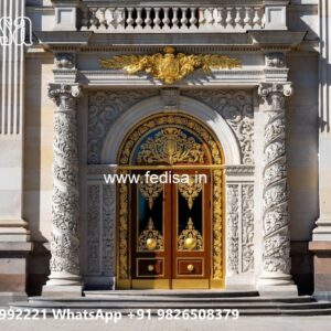Hotel Entrance Gate Design with Luxury Decor Elements No-10891
